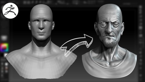 Curso profesional de Zbrush - Esculpido de un busto en 3D