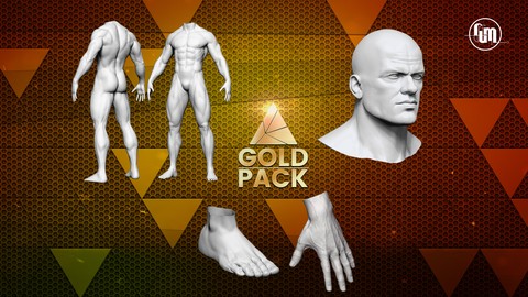Creación de personajes con Zbrush- Gold pack (Vol. 1, 2 y 3)