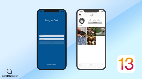 Entwickle einen Instagram Klon | Swift  iOS 13 und Firebase