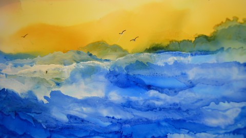 Alcohol Ink Abstract Play and Loosen Up Your Art with Air