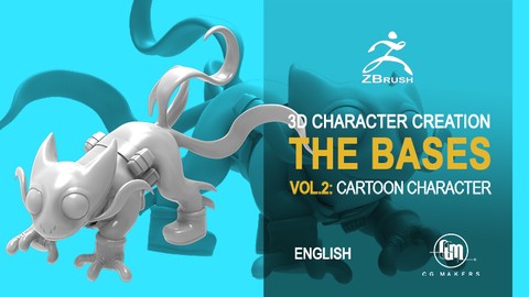 Zbrush basic Vol 2: Creating a 3D cartoon pet in Zbrush