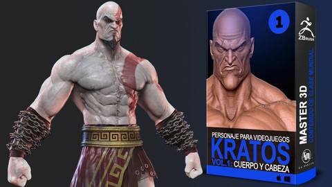 Master 3D, Crea a "Kratos" Vol.1 - Cabeza y Cuerpo