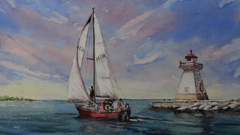 Southampton Sailing painting