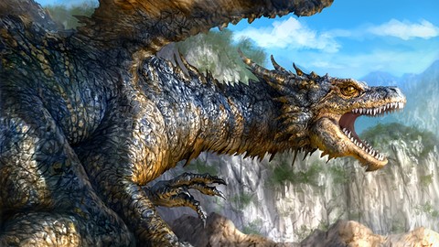How to digitally draw/paint a realistic Dragon in Photoshop