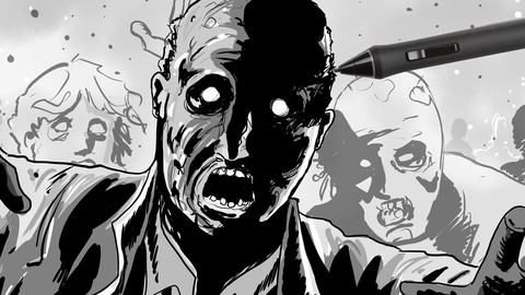 How to draw in the "Walking Dead" style