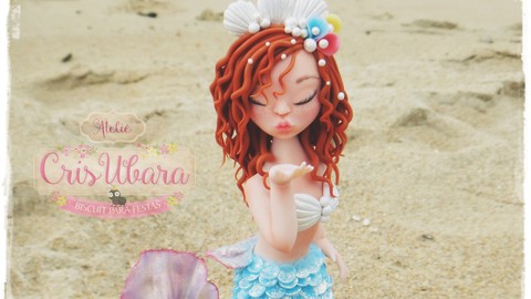 Sereia Candy (modelagem em porcelana fria/biscuit)