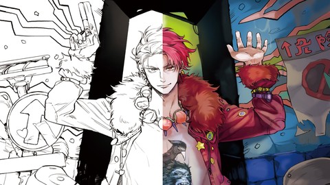 Manga Drawing / Digital Illustration | Rugged Momotaro
