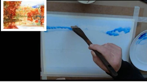 The "HAKE" watercolor painting wonderbrush and how to use it