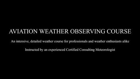 Weather Observing & Meteorological Observation Encoding