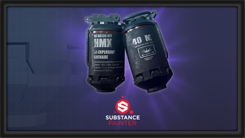 Create a 3d Grenade Asset with Maya and Substance Painter