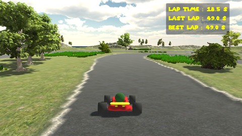Self-driving go-kart with Unity-ML