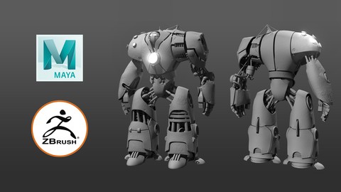 Curso Maya e ZBrush Modelando um Robô Completo.