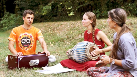 Learn Easy Bhakti Yoga Mantra Meditation Chants on Harmonium
