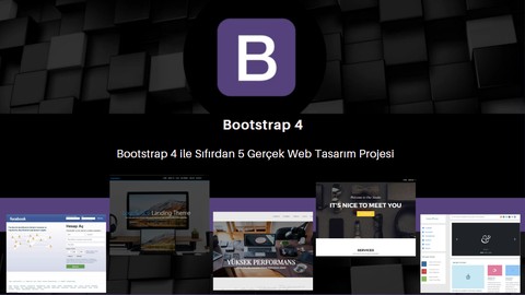 Bootstrap ile Sıfırdan 5 Gerçek Web Tasarım Projesi