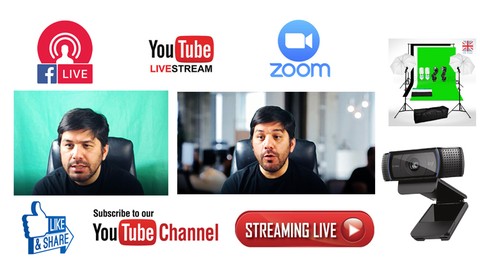 Professional Live Streaming: Facebook, Youtube, Zoom Meeting