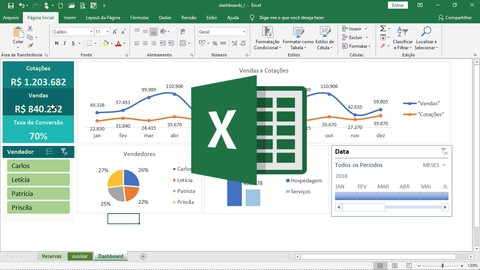 Dashboard Excel Formação Especialista - Curso Completo