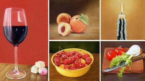 Draw Still Life with Pastel Pencils - 5 Course Bundle!