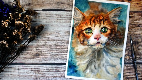 Paint a Realistic Cat in Watercolor: Inspiring Tutorial