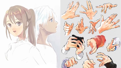 Manga Drawing / Digital Illustration | Face & Hand