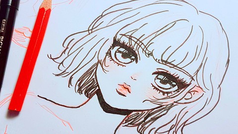 How to Draw A Manga / Anime Styled Portrait - Drawing Course