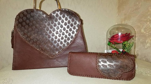 Leather crafting: Ultimate Making Tote Bag and Wallet course