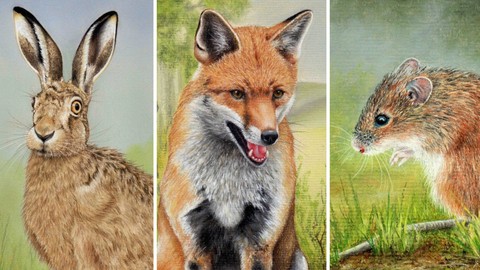 How To Draw Wild Animals Vol 5 - Hare, Fox and Mouse