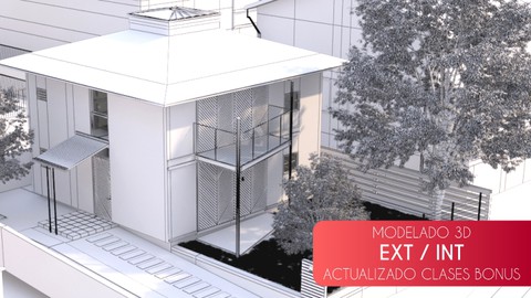 3Ds Max + Vray: Profesional en ArchViz - Hybrid Wooden House