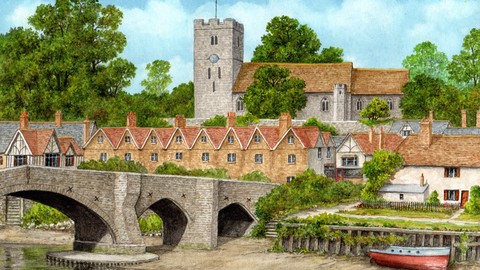 How to Paint a Beautiful English Landscape in Watercolour