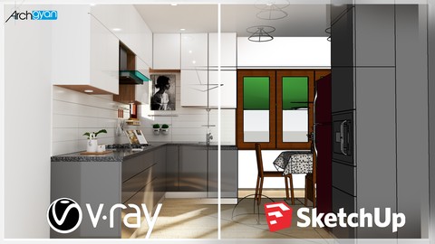 Vray Next + Sketchup 2019: Creating a Kitchen for Beginners