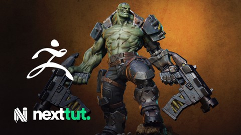 Orc Cyborg Character Creation in Zbrush