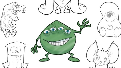 How To Draw MONSTERS for Kids and beginners!