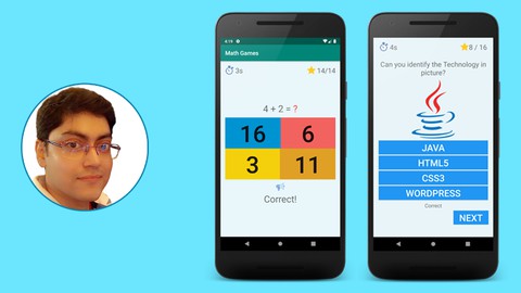 Android Game Development : Build Math based Game + Quiz App
