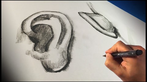 How to Draw the Ear - Ears Figure Drawing Anatomy Course