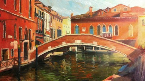 Impressionism - Paint this Venice painting in oil or acrylic