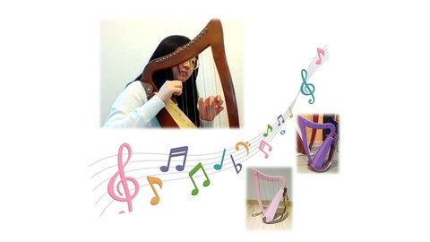 Harp Lessons For Beginners - start with 15 strings baby harp