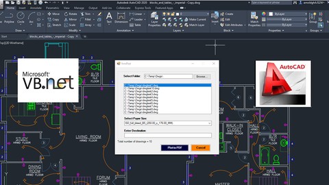Develop AutoCAD Plugins using VB.NET with Windows Forms