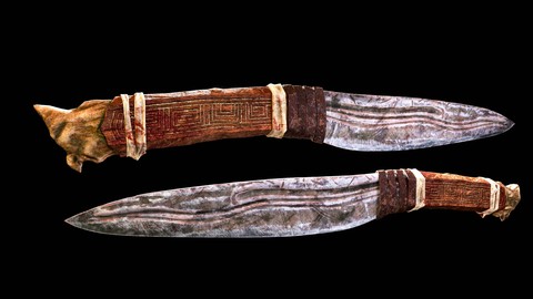 Medieval Battered Jungle  Knife