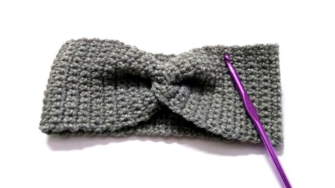 Basic Crochet Stitches and Twisted Crochet Headband Project