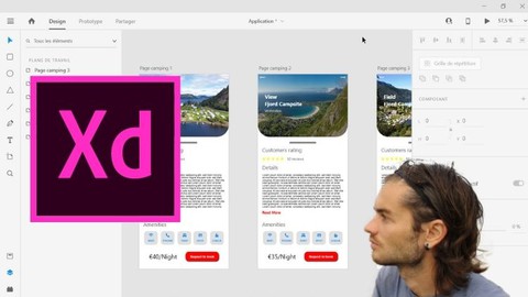 Adobe XD create prototypes mobile application and web design