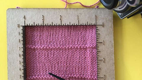 Basic Knitting English III: all about gauge（密度基礎編織英文）