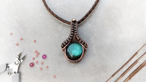 Wire Wrapping : Jewelry Making for Beginners, Aurora Pendant