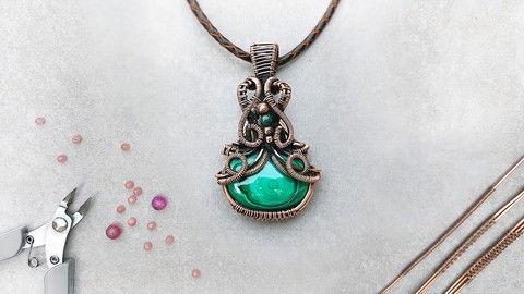 Wire Wrapping : Jewelry Making for Beginners, Tulip Pendant