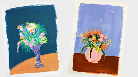 Fabulous Florals in Gouache and Watercolor