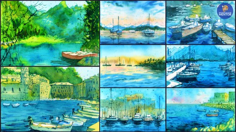 How to Paint Boat Landscapes: Watercolor Essentials