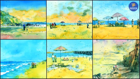 Watercolor Painting Essentials: Beach Landscapes