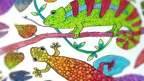 Art for kids : Reptile Camouflage Art-Easy, fun & Creative!