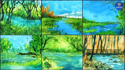 Watercolor Sketching: Natural Landscapes (Trees and Water)