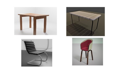 blender 3d modeling For Furniture object Practice