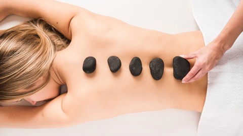 Massagem com pedras quentes + quick massage