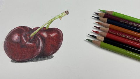 Drawing Cherries: How To Layer In Colored Pencil